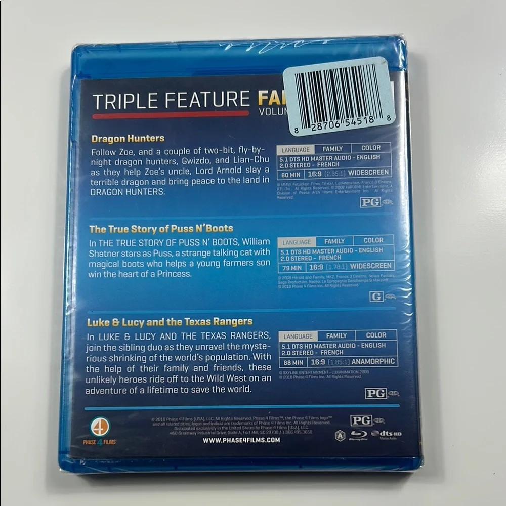 Blu-ray Triple Feature Family Volume 2 - Blue Case